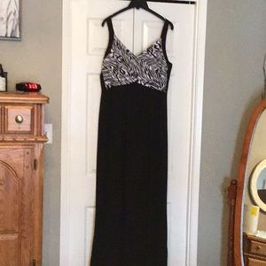 Classy long black dress